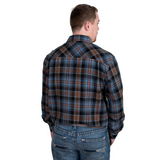 Just Country Mens Cameron Flannel Shirt - Denim Blue/Black