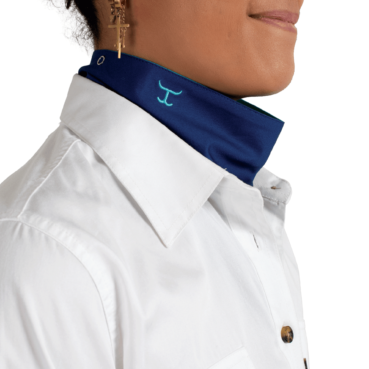 Just Country Unisex Carlee Double Sided Scarf - Cobalt/Turquoise