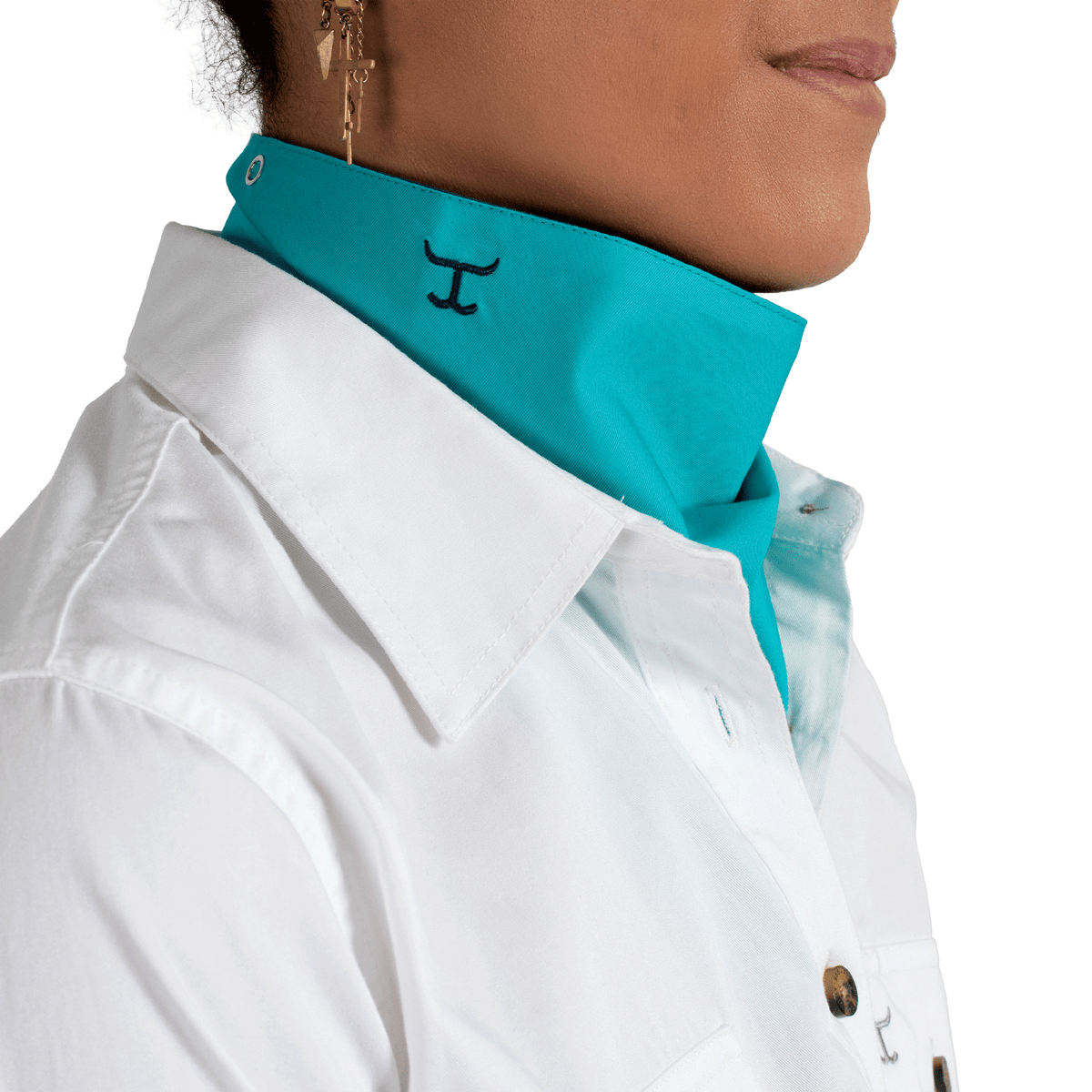 Just Country Unisex Carlee Double Sided Scarf - Cobalt/Turquoise