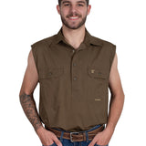 Just Country Mens Jack Workshirt - Bark