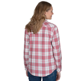 Just Country Jahna Flannel Shirt- Dusty Rose/White