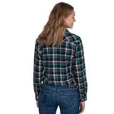 Just Country Womens Brooke Flannel Shirt - Navy/Green/Tan