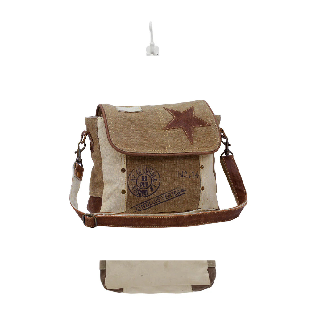 Leather Star Shoulder Bag