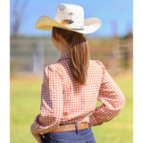 Little Spurs Co. Teen Chinchilla Classic Shirt - Caramel Gingham