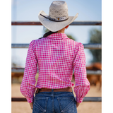 Little Spurs Co. Teen Chinchilla Classic Shirt - Pink/White Gingham