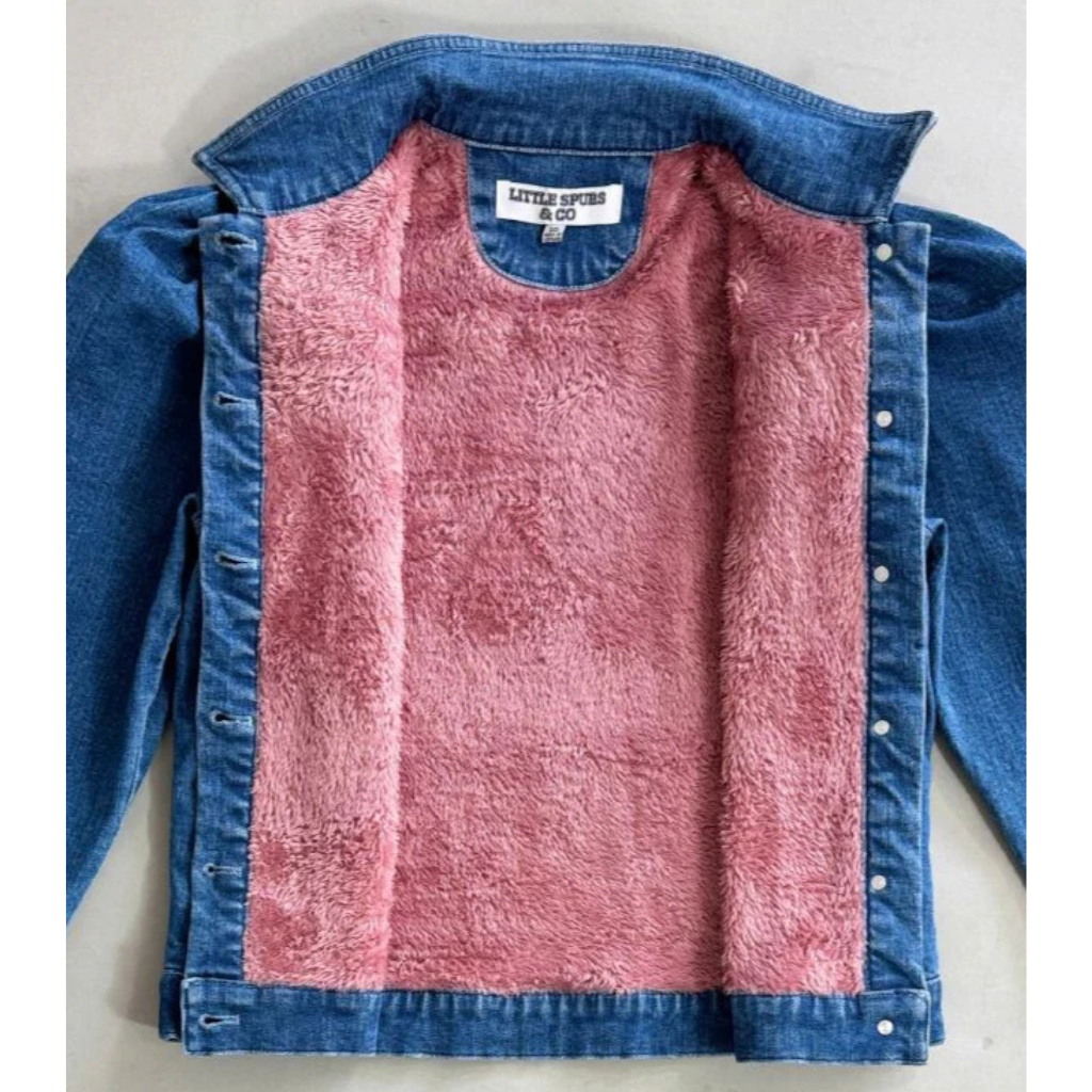 Little Spurs Co. Teen Puff Sleeve Denim Jacket