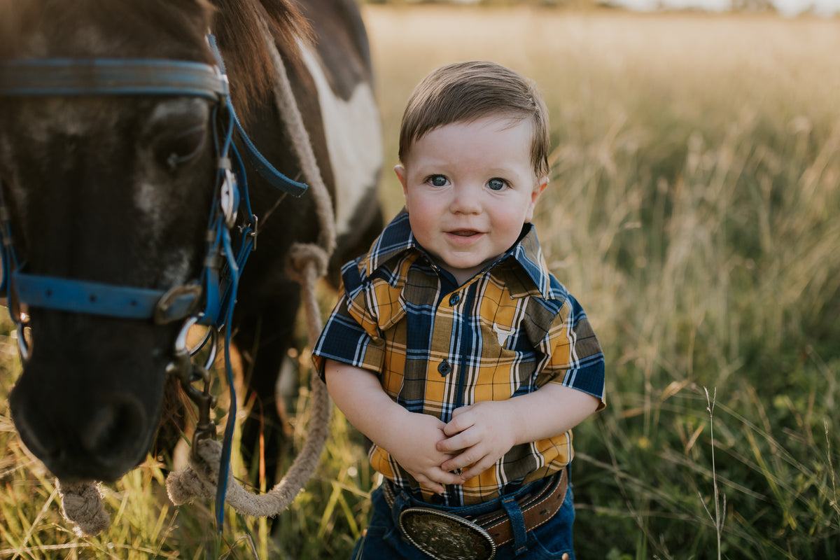 Little Windmill Boys Buck Romper