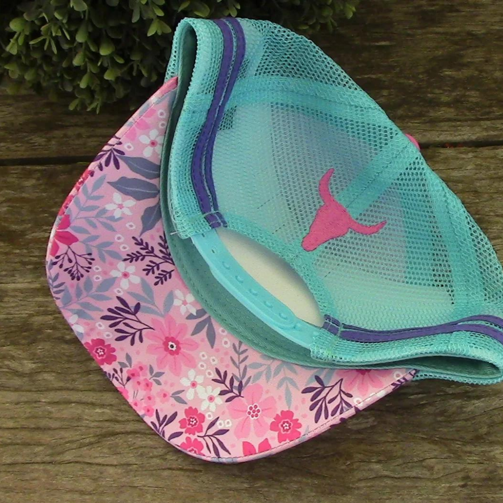 Little Windmill Little Toddler/Youth Cap - Dusty Pink/Floral