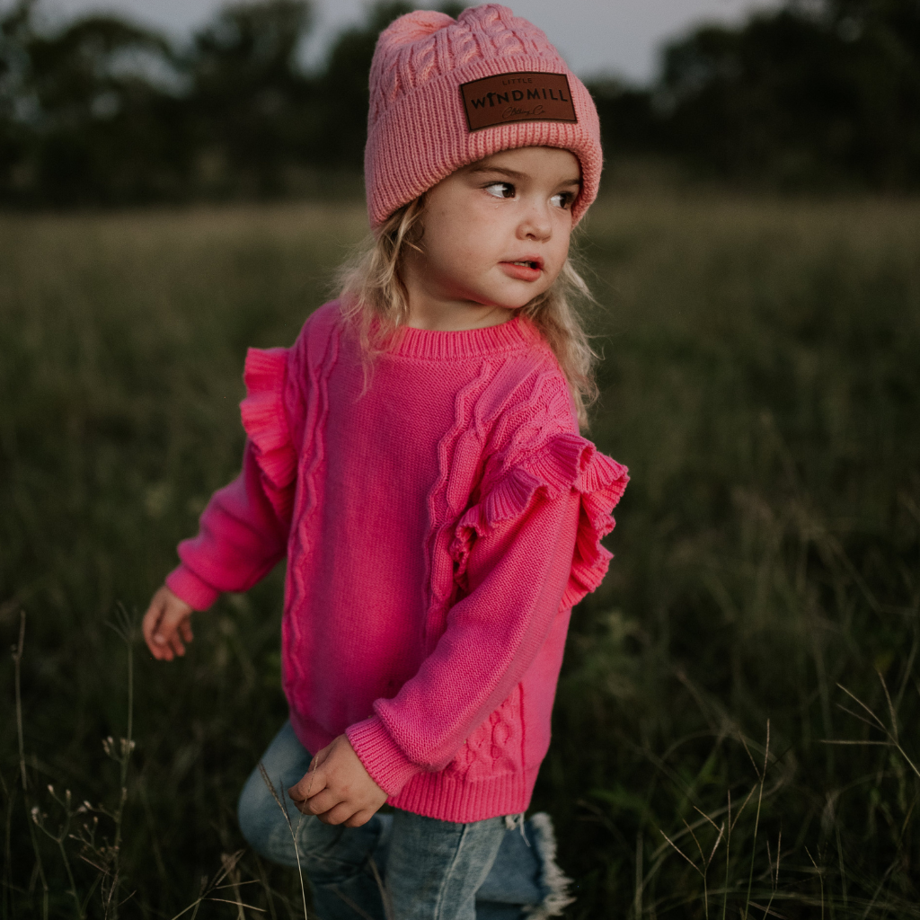 Pink cotton jumper online