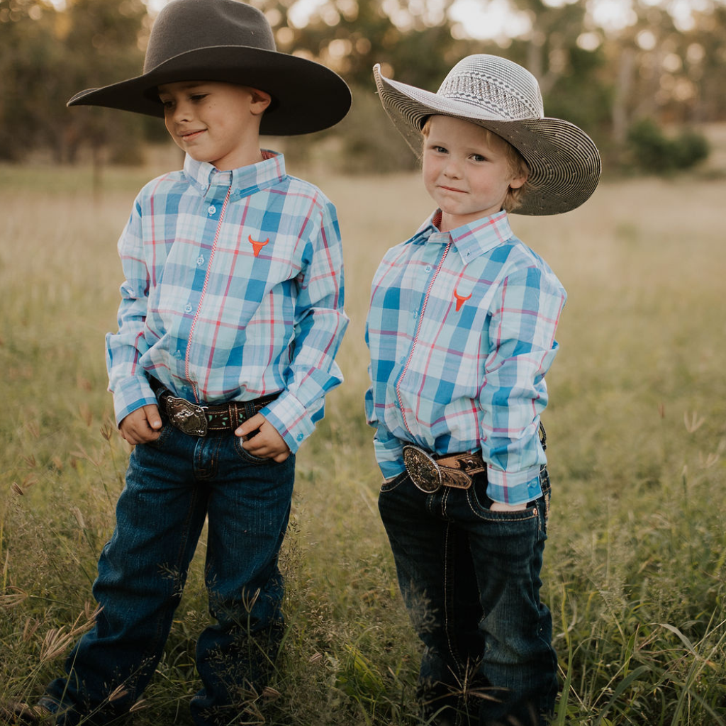 Little Windmill Boys Hunter 2.0 Classic Country Shirt - Buffalo Check