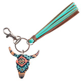 Long Horn Tassel key Ring