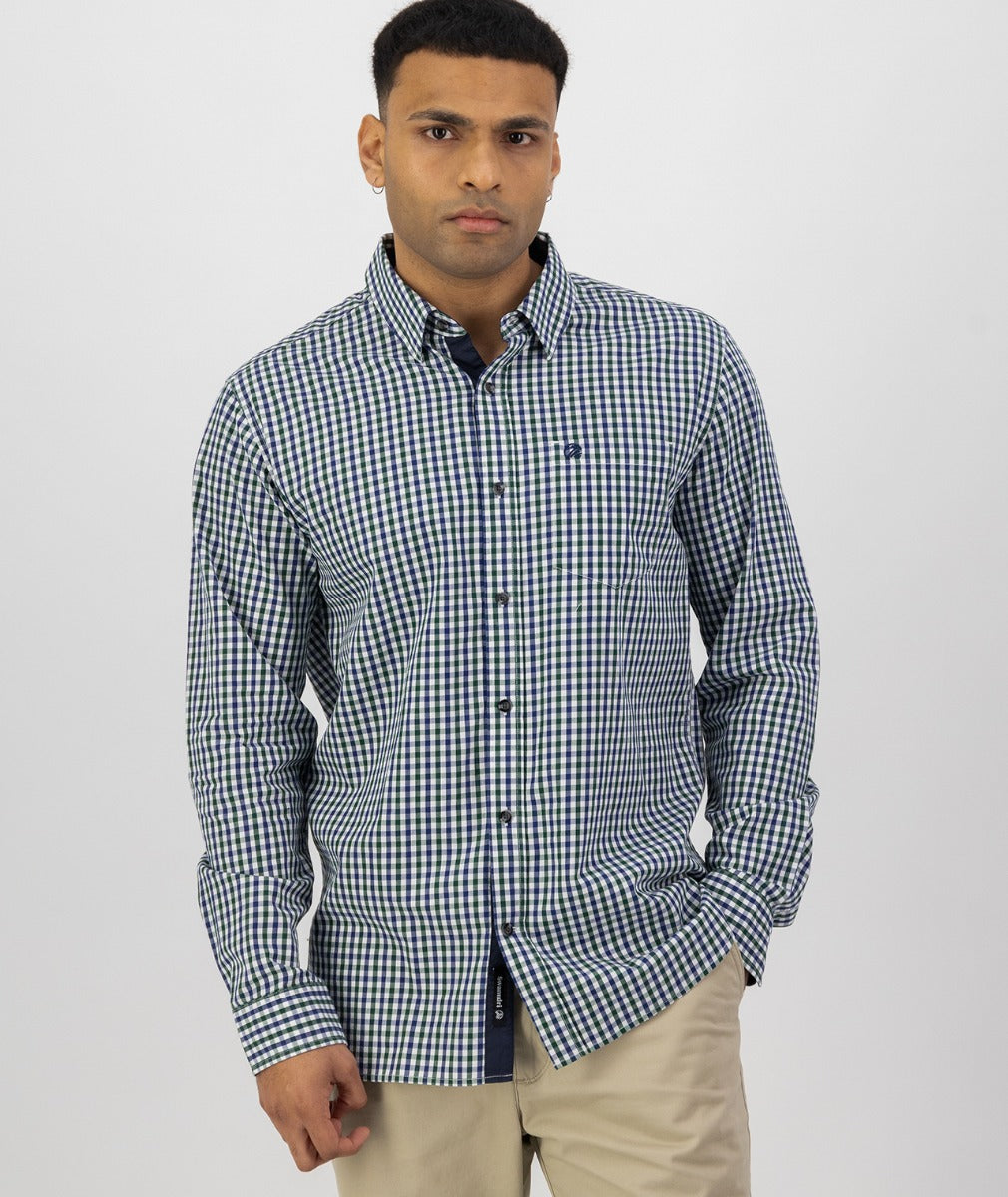 Swanndri Mens Carson Shirt - Pine