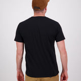 Swanndri Mens Graduate Printe Tee - Black/Nutshell