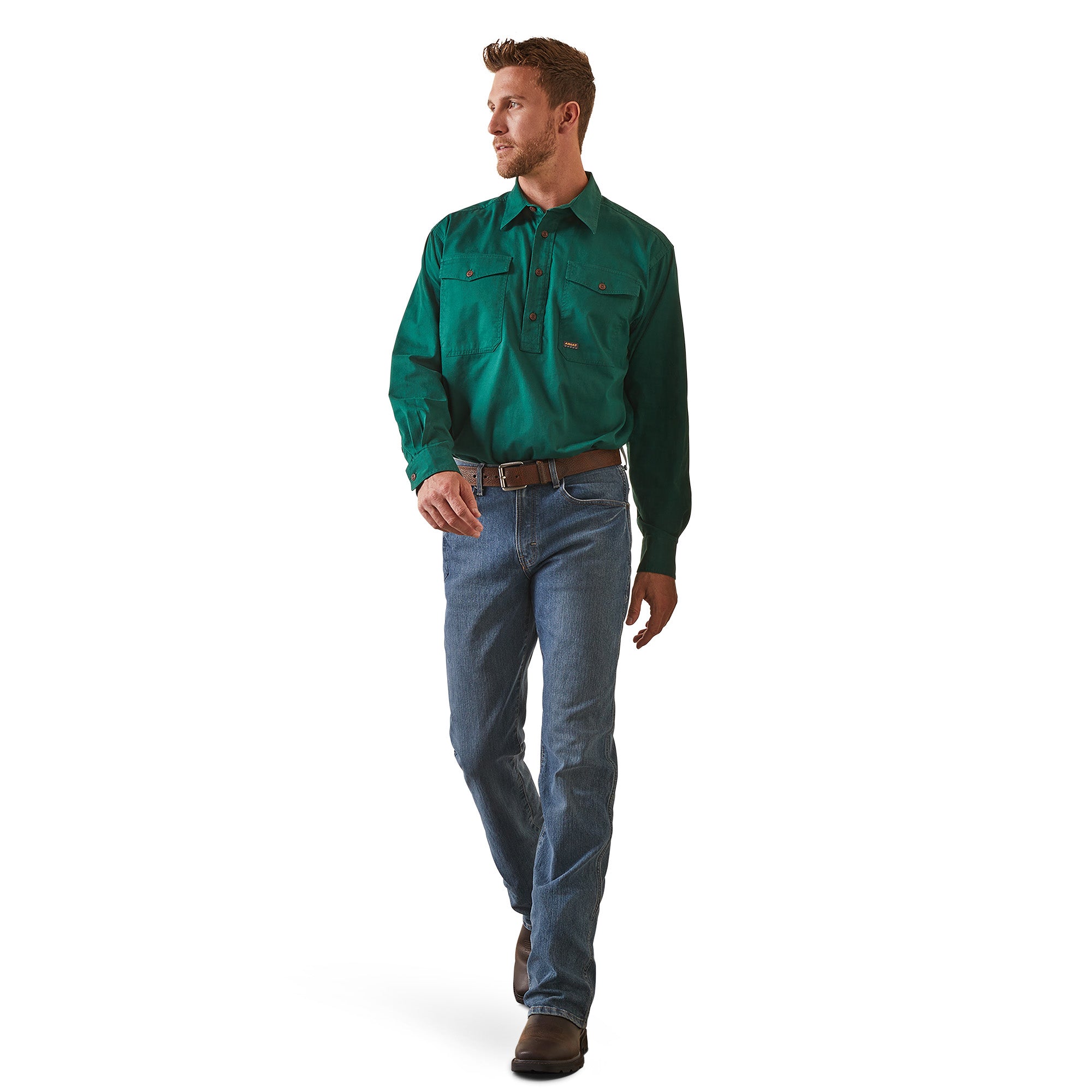 ARIAT Maglietta Rebar Cotton Strong Graphic Camicia, Verde Lime/Blu, 3XL/Alto Uomo ARIAT Maglietta Rebar Cotton Strong Graphic Camicia, Verde Lime/Blu, 3XL/Alto Uomo