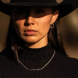 Montana Necklace - Western Silhouette Longhorn Bar