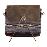 Navajo Ladies Handbag - Black/Blue/Orange