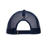 Pure Western Oscar High Profile Trucker Cap - Navy/Tan