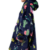 Pure Western Adults Cactus Snuggle Hoodie - Navy