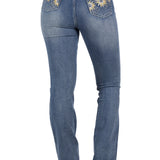 Pure Western Womens Amy Hi Rise Boot Cut Jean - Retro Blue