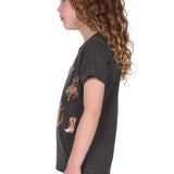 Pure Western Girls Bonita Tee - Charcoal Marle