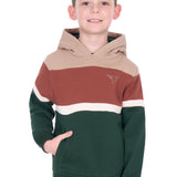 Pure Western Boys Harry Hoodie - Green/Multi