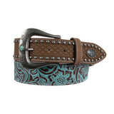 Pure Western Brielle Belt - Tan/Turquoise