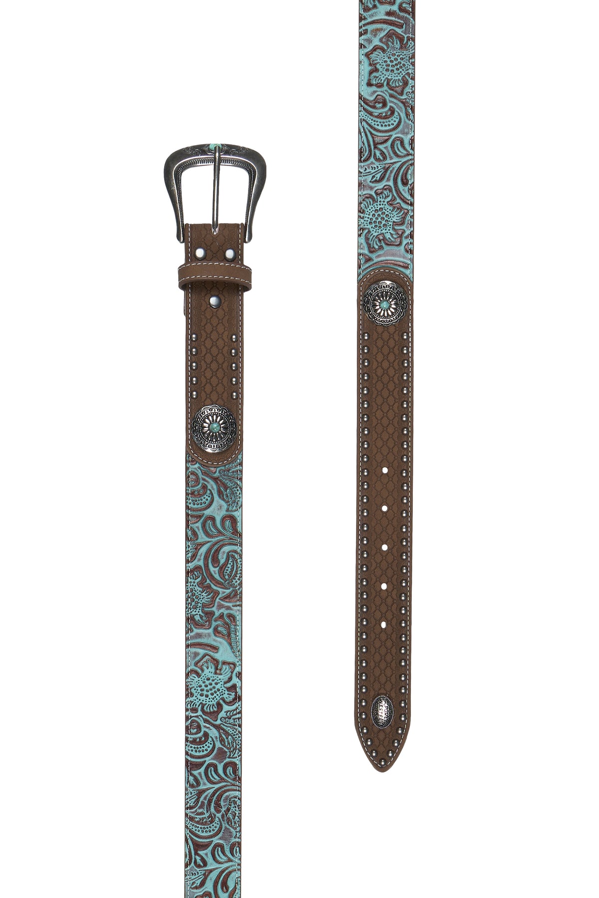 Pure Western Brielle Belt - Tan/Turquoise