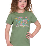 Pure Western Girls Candice Tee - Moss