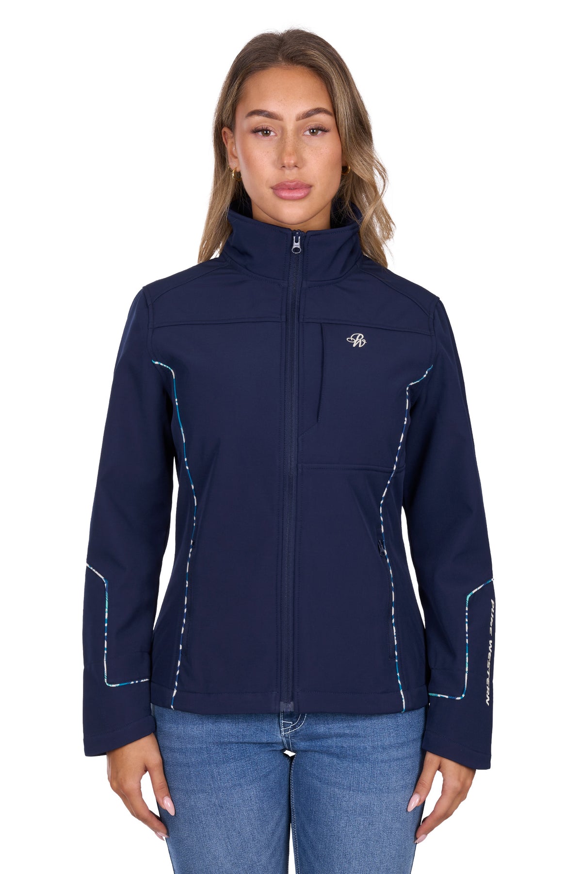 Pure Westenr Womens Corine Softshell Jacket - Navy