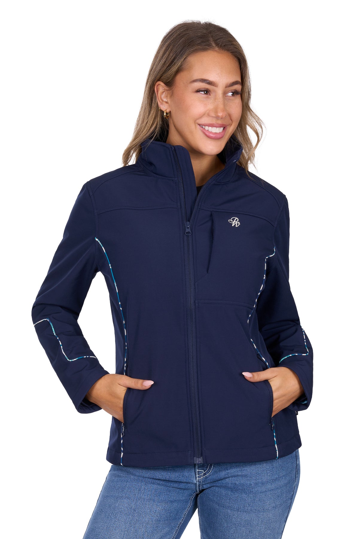 Pure Westenr Womens Corine Softshell Jacket - Navy