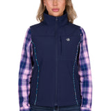 Pure Western Womens Corine Softshell Vest - Navy