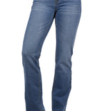 Pure Western Womens Gia Hi Rise Boot Cut Jean 34 Leg - Retro Blue