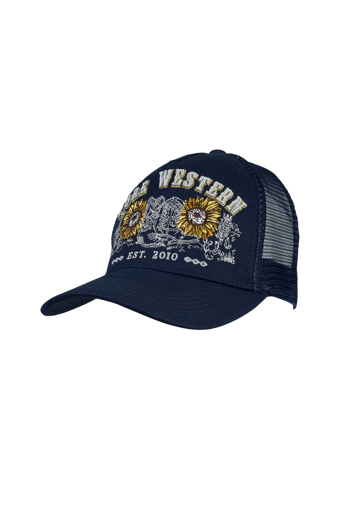 Pure Western Gina High Protile Trucker Cap - Navy