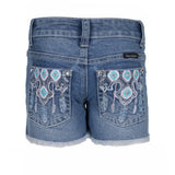 Pure Western Girls Bailey Short - Retro Blue