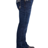 Pure Western Girls Blossom Boot Cut Jean - Evening Sky