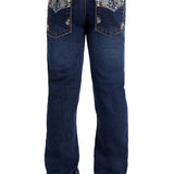 Pure Western Girls Blossom Boot Cut Jean - Evening Sky