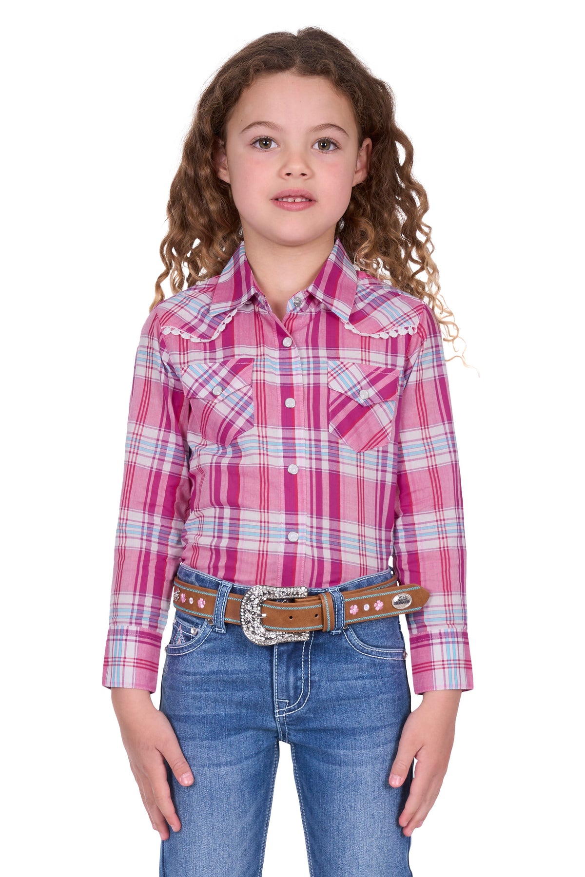 Pure Western Girls Leni Shirt- Pink