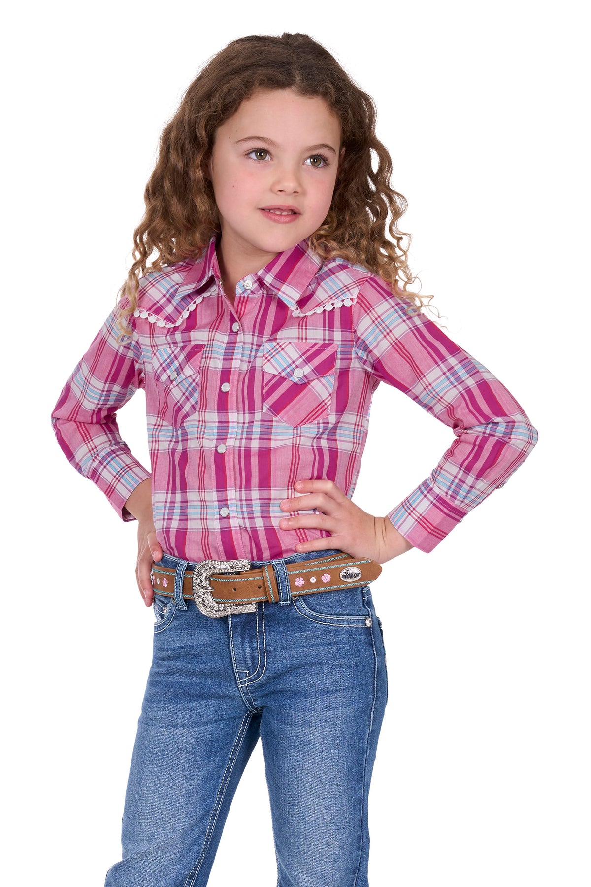 Pure Western Girls Leni Shirt- Pink