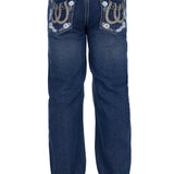 Pure Western Girls Louisa Straight Leg Jean - Indigo