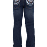 Pure Western Girls Pat Boot Cut Jean - Evening Sky