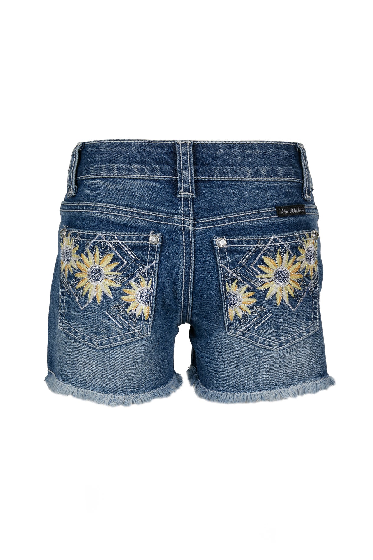 Pure Western Girls Peyton Short - Retro Blue