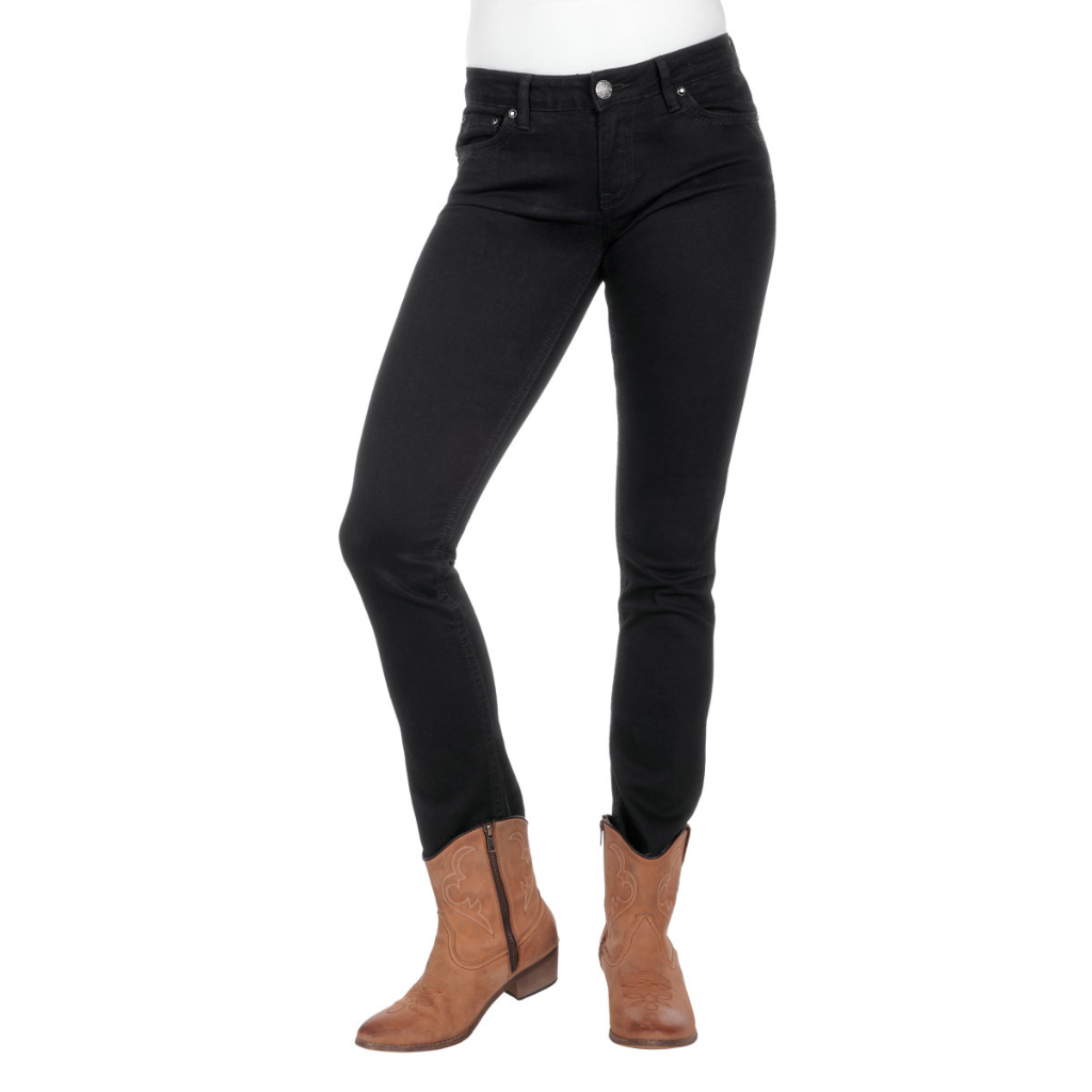 Pure Western Womens Joan Skinny Jean - Ebony