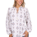 Pure Western Womens Keeley Blouse - Ivory