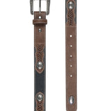 Pure Western Kids Clayton Belt - Tan/Black