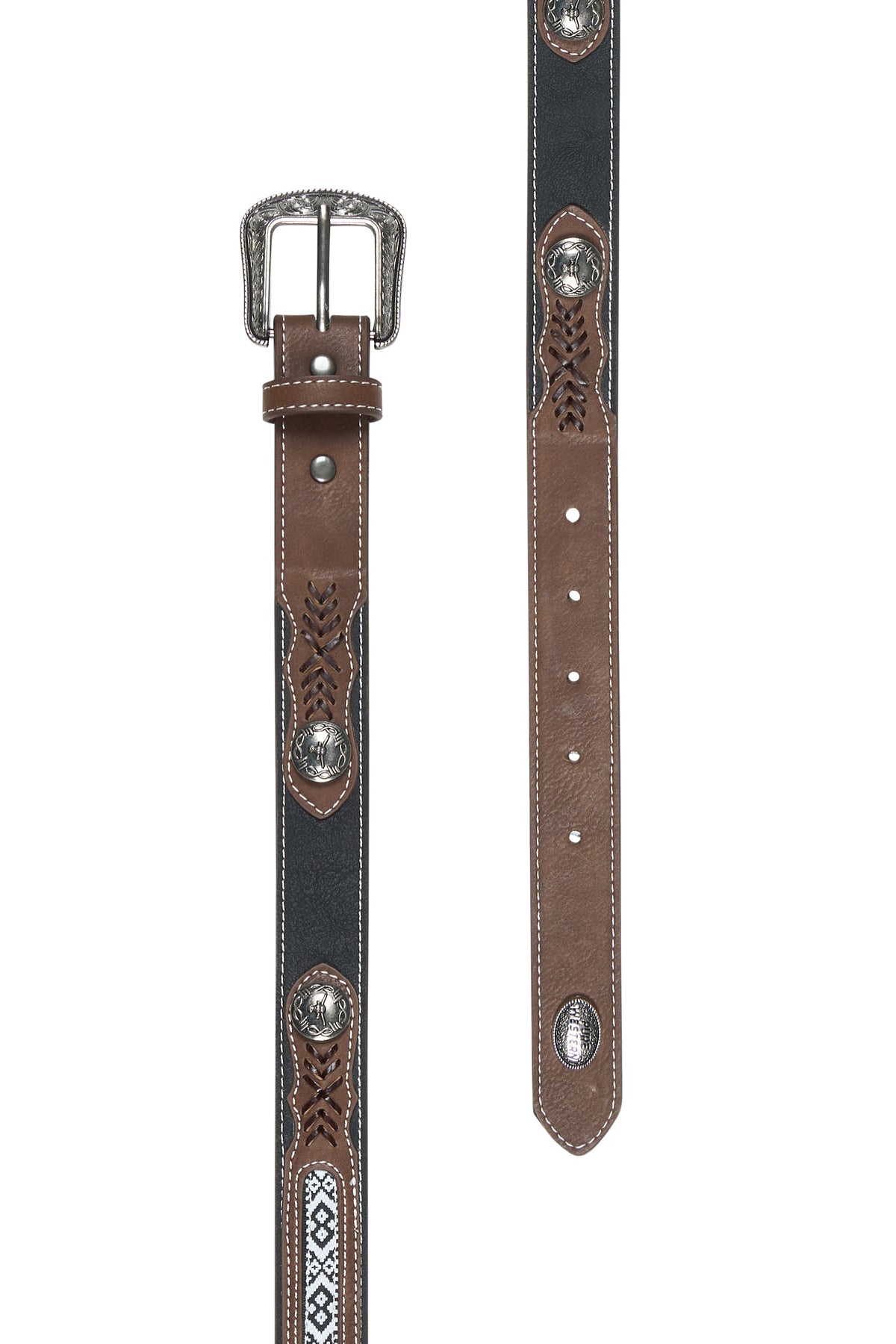Pure Western Kids Clayton Belt - Tan/Black