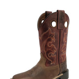 Pure Western Childrens Levi Boot - Brown/Barn Red