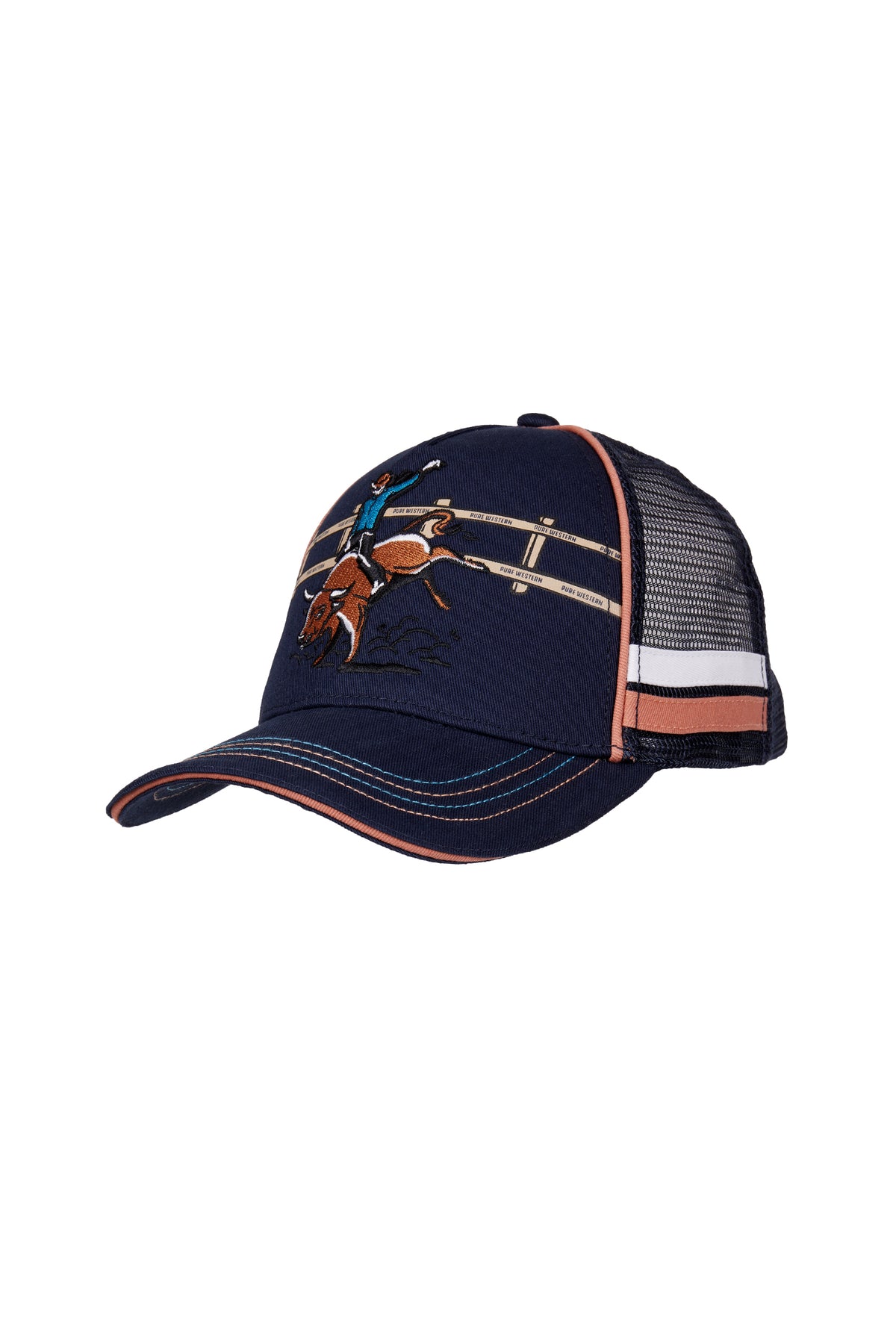 Pure Western Kids Rodeo Trucker Cap - Navy