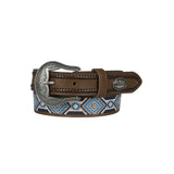 Pure Western Kids Warren Belt - Tan/Multi
