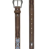 Pure Western Kids Warren Belt - Tan/Multi