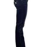Pure Western Womens Kim Hi Rise Boot Cut Jean 34 Leg - Midnight